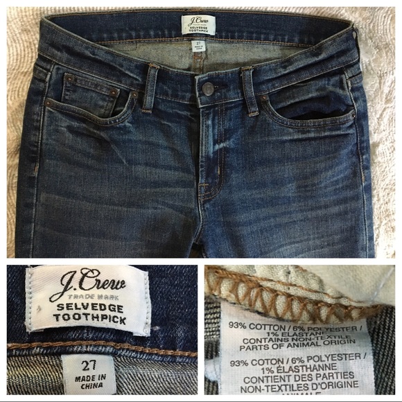 J CREW “Selvedge Toothpick” in Hulton - Size 27 - Picture 6 of 7
